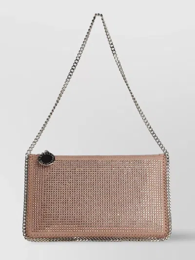 Stella Mccartney Rectangular Shape Metallic Finish Clutch Bag