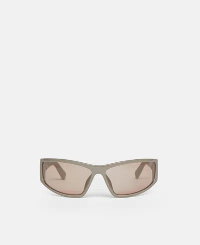 Stella Mccartney Rectangular Sunglasses In Brown