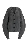 Stella Mccartney Recycled Cashmere Cardigan In Grey