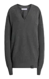 Stella Mccartney Recycled Cashmere Sweater In Grey