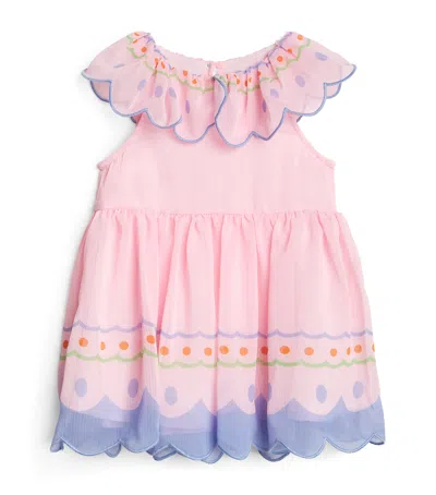 Stella Mccartney Kids' Recycled-georgette Dress In Pink