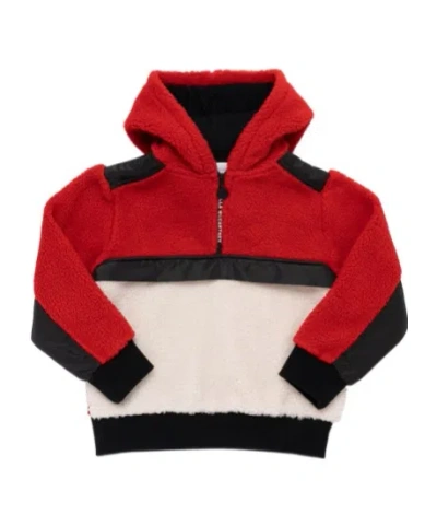 Stella Mccartney Kids' Recycled Teddy Hoodie Jacket In Multi