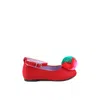 Stella Mccartney Fluffy Fruit Ballerina Shoes In Red