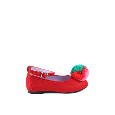 STELLA MCCARTNEY RED BALLET FLATS FOR GIRL