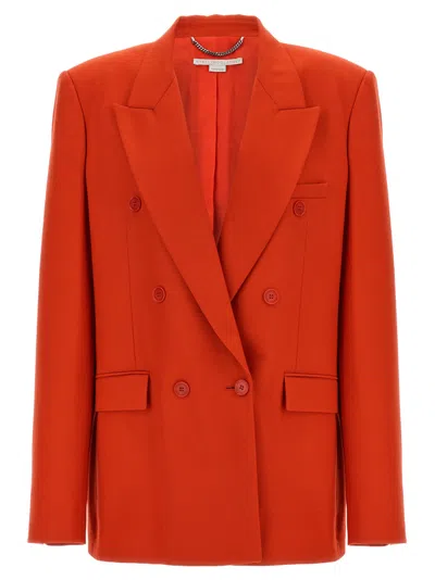 STELLA MCCARTNEY RED DOUBLE-BREASTED BLAZER