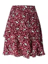 Stella Mccartney Stella Mc Cartney Leopard Skirt Red In Red