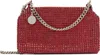 Stella Mccartney Red Falabella Crystal Mesh Shoulder Bag In 6309 Red