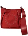 Stella Mccartney Mini Stella Crossbody Bag In Red Polyamide In Red