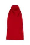 Stella Mccartney Red Satin Top In Red