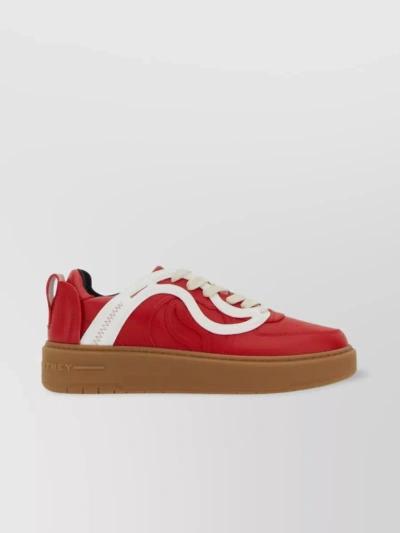 STELLA MCCARTNEY RED SYNTHETIC S-WAVE 1 SNEAKERS
