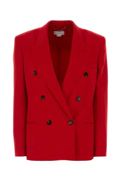 STELLA MCCARTNEY STELLA MCCARTNEY RED WOOL BLAZER