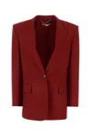 Stella Mccartney Oversize Wool Blazer Flap Pockets