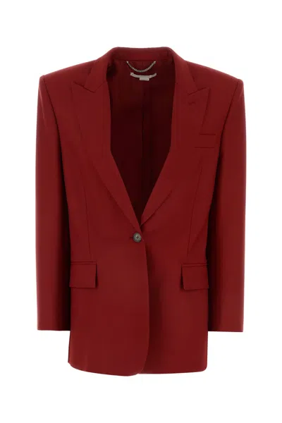 STELLA MCCARTNEY RED WOOL OVERSIZE BLAZER