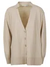 Stella Mccartney Relaxed Cashmere Cardigan In Tortora