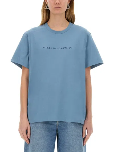 Stella Mccartney Short-sleeved T-shirt In Blue