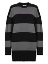Stella Mccartney Relaxed Fit Dress With Bold Stripes In Multi