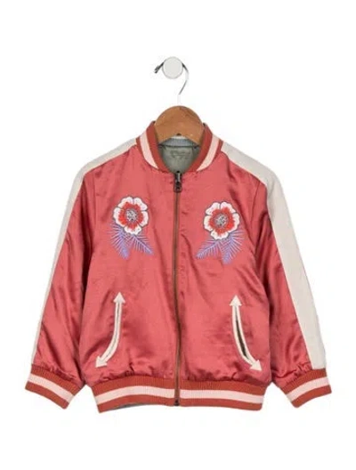 Pre-owned Stella Mccartney Babies' Reversible Bomber Jacket In Green/pink
