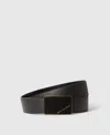 Stella Mccartney Reversible Double-faced Belt In Black