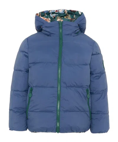 Stella Mccartney Reversible Zippered Cotton-padded Jacket In Blue