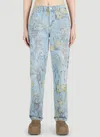 STELLA MCCARTNEY STELLA MCCARTNEY REWILD FLORA MID-RISE JEANS