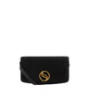 Stella Mccartney Black Alter Mat Mini S-wave Wallet In Black
