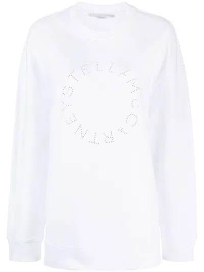 STELLA MCCARTNEY STELLA MCCARTNEY RHINESTONE-EMBELLISHED LOGO SWEATSHIRT