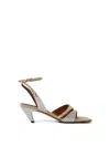 Stella Mccartney Rhinestone-embellished Sandals In Multi
