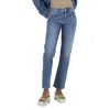 STELLA MCCARTNEY STELLA MCCARTNEY RHINESTONE-EMBELLISHED STRAIGHT LEG DENIM JEANS