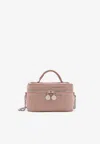 Stella Mccartney Rhinestone-embellished Top Handle Bag In Pink