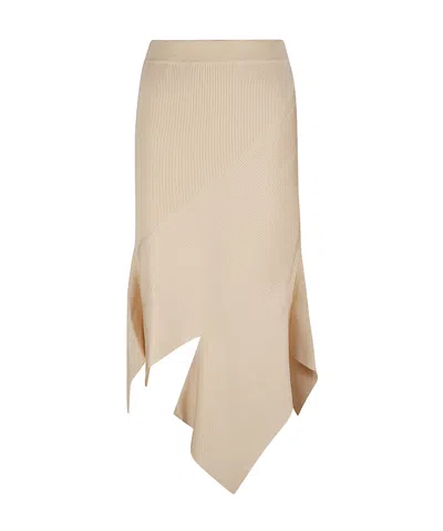 Stella Mccartney Rib Skirt In Nude