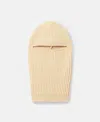 Stella Mccartney Ribbed Balaclava In Lemon Yellow