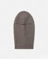Stella Mccartney Ribbed Balaclava In Neutral