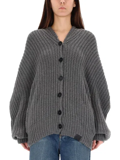 Stella Mccartney Ribbed Cardigan In Black