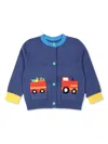 Stella Mccartney Ribbed-edge Cardigan In Blue