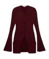 Stella Mccartney Ribbed Long Sleeved Cardigan