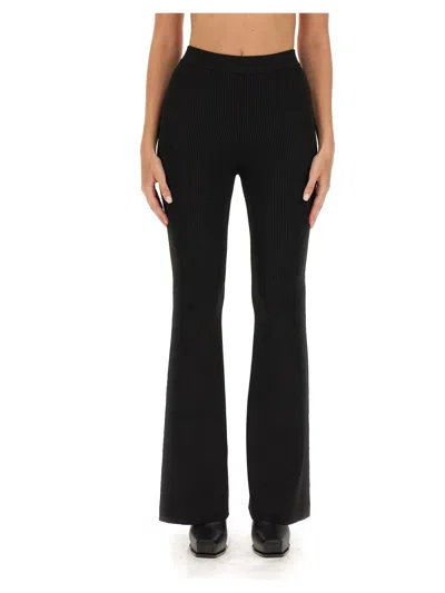 Stella Mccartney Ribbed Pants In Black