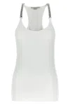 Stella Mccartney Stella Mc Cartney White Tank Top With Chain Straps In White
