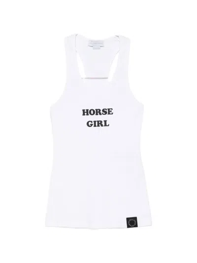 Stella Mccartney Ribbed-knit Tank Top In White