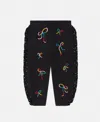 Stella Mccartney Ribbon Print Frilled Joggers In Multicolour