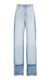 Stella Mccartney Light Blue Layered Jeans In Light Wash