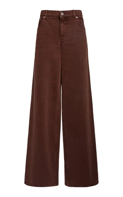 Stella Mccartney Rigid Low-rise Wide-leg Jeans In Medium Wash