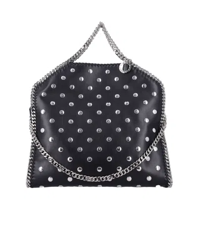 Stella Mccartney Rivet Shoulder Bag In Black