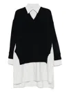 Stella Mccartney Crew-neck Sweater Shirt Midi Dress In Multi