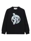 Stella Mccartney Robot-print Sweatshirt In Black