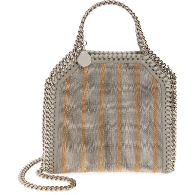 Stella Mccartney Rock Tokyo Falabella Crystal Embellished Crossbody Bag In Gray