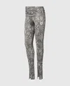 Stella Mccartney Roll-top Split-cuff Graphic Print Leggings In Animal Print