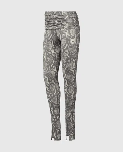 Stella Mccartney Roll-top Split-cuff Graphic Print Leggings