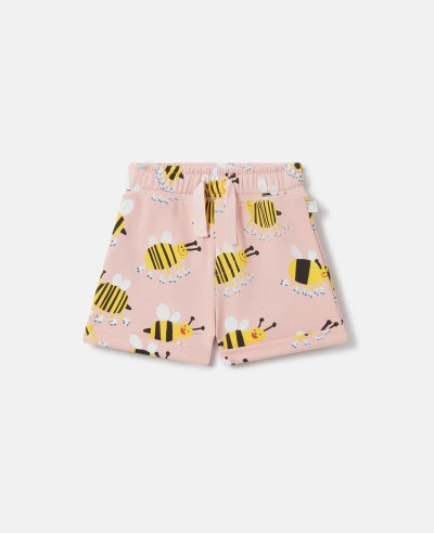 Stella Mccartney Kids' Roller Skate Bumblebee Shorts In Pink Multicolour
