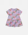 Stella Mccartney Rollerskate Rainbow Print Dress In Purple