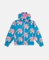 Stella Mccartney Rollerskate Rainbow Print Fleece In Blue
